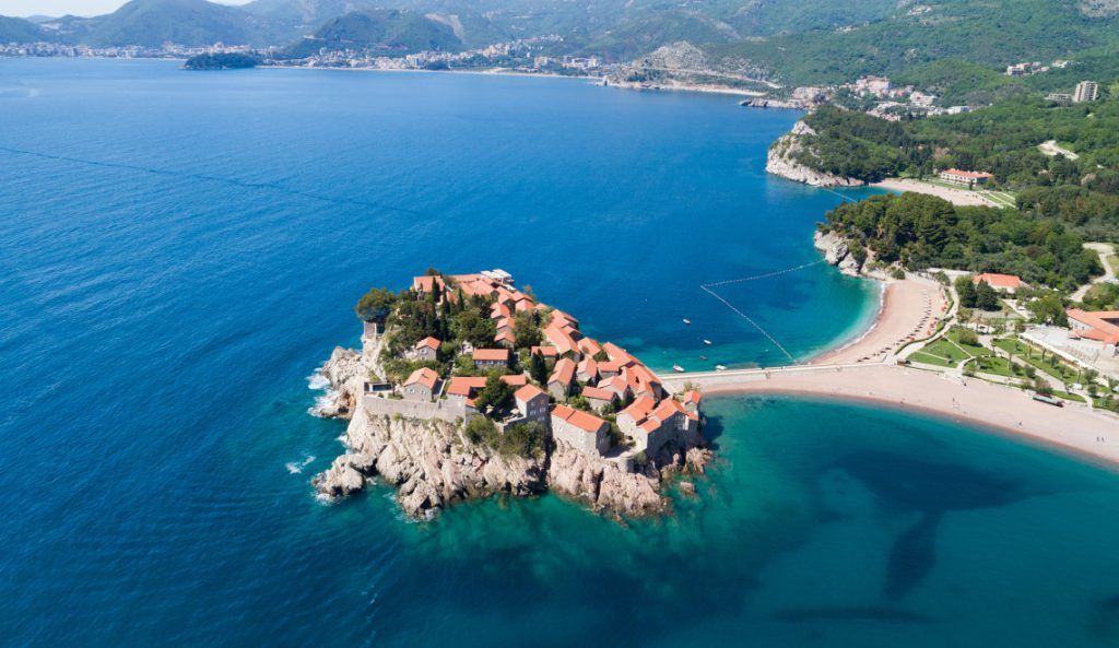 Beaches in Sveti Stefan
